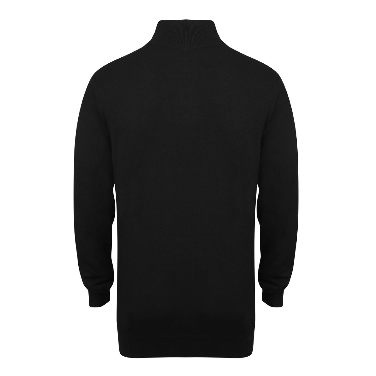 Zip Neck Sweater - Black