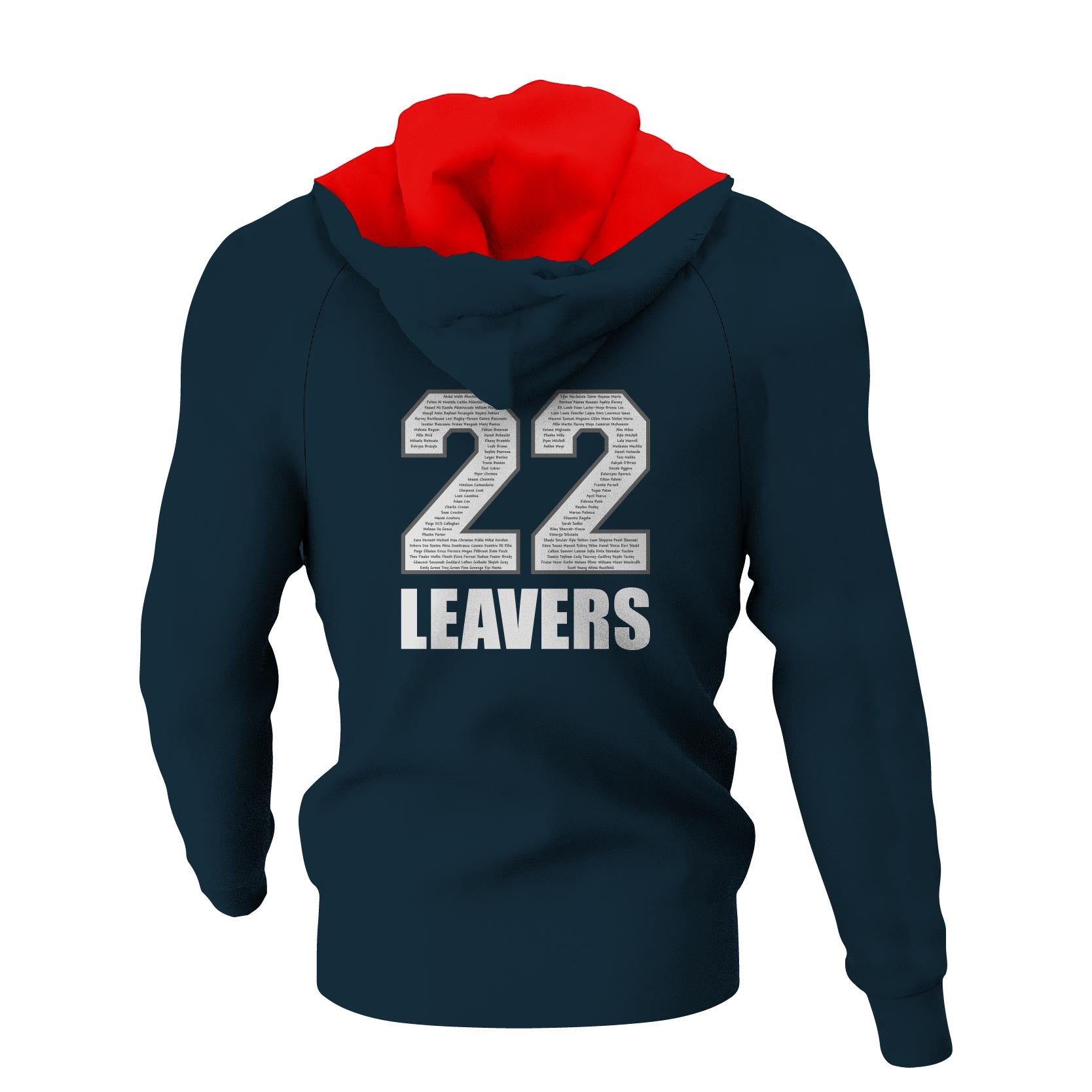 Template Leavers Varsity Hoodie Adult Sizes